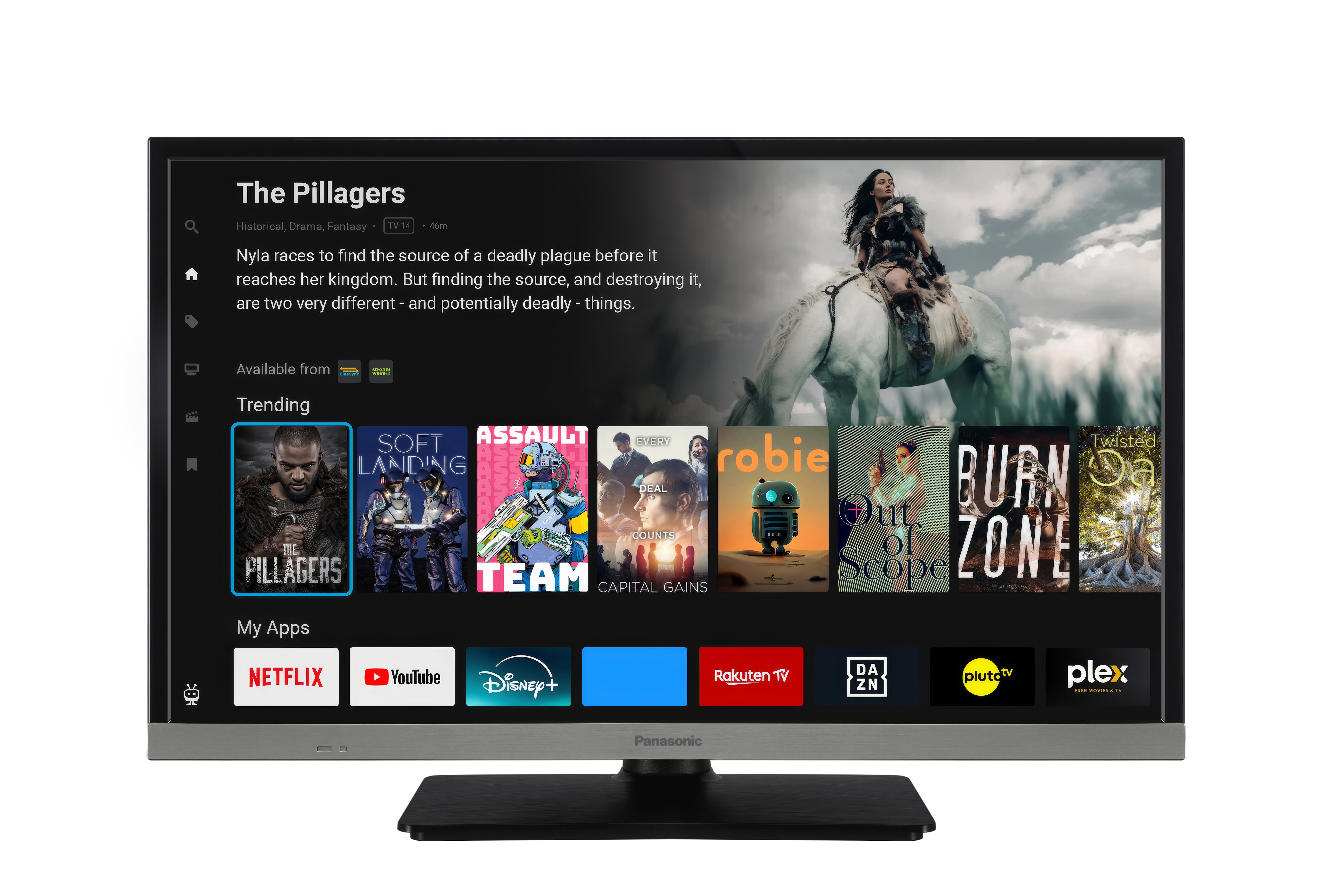 TV LED 60 cm (24") Panasonic TB-24S40AEZ, HD Ready, HDR10/HLG, High Contrast, Smart TV - Negro Negro-5