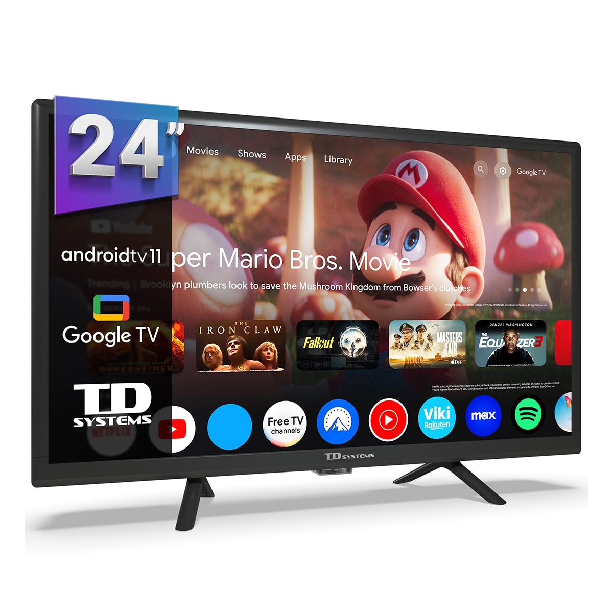 Imagen 0 de TV LED 60cm (24") TD Systems K24DLC19GLE, HD, Smart TV con Google Chromecast