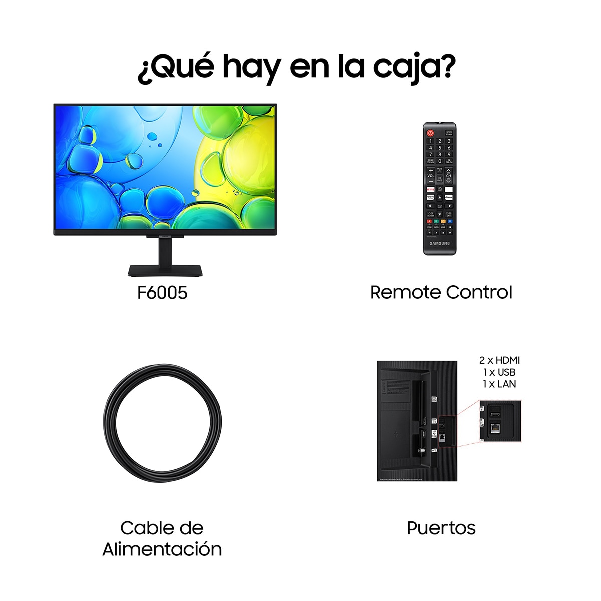TV LED 61cm (24") Samsung TU24F6005 Full HD Smart TV Plata-8