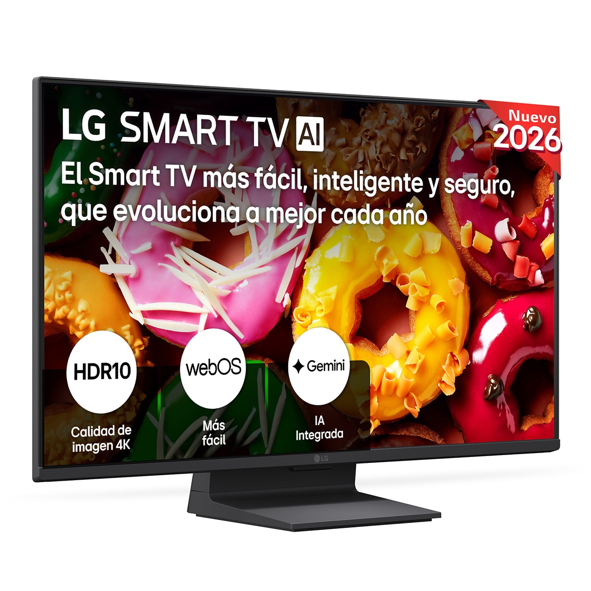 Imagen 0 de TV LED 60 cm (24") LG AI 24LB70006LA.AEU, Full HD Smart TV 2026 Gris oscuro / Negro