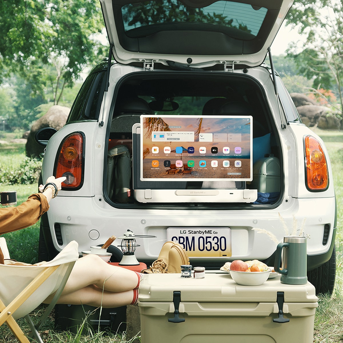 Smart TV LED 67 cm (27") LG StanbyME GO 27LX5QKNA, portátil y táctil, procesador Inteligente a7 Gen 5 con IA, HDR10, webOS 22 Beige-12