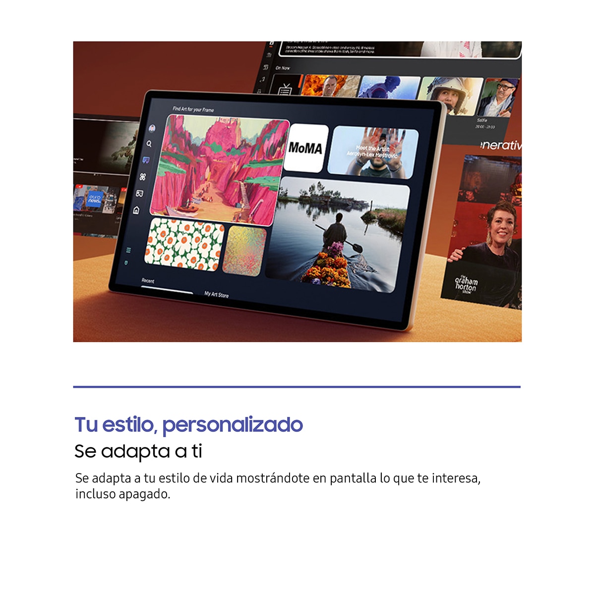 Smart TV Portátil LED 68,5cm (27") Samsung The Movingstyle UE27LSM7FAXXXE, QHD Blanco-10
