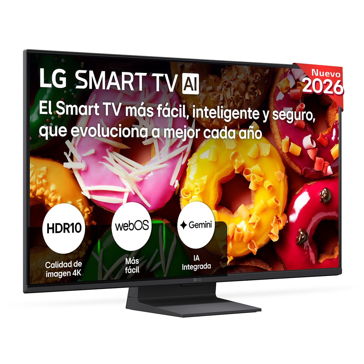 TV LED 67 cm (27") LG AI 27LB70006LA.AEU, Full HD Smart TV 2026 - Gris oscuro / Negro Gris oscuro / Negro-1