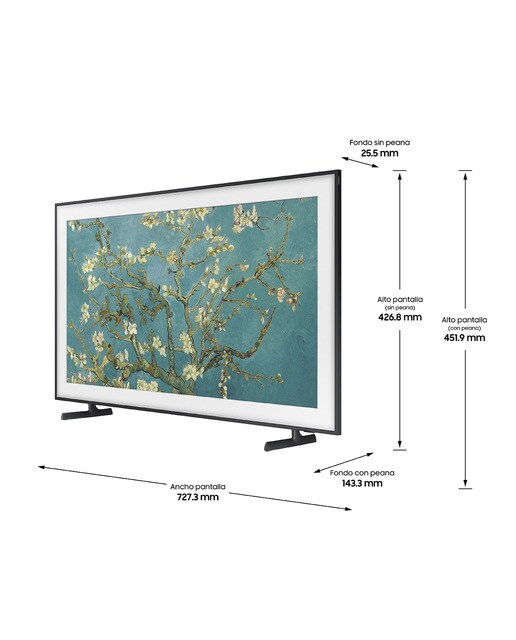 TV QLED 80 cm (32") Samsung The Frame TQ32LS03C 4K Display Mate, Smart TV para colgar en pared con soporte Slim incluido 11