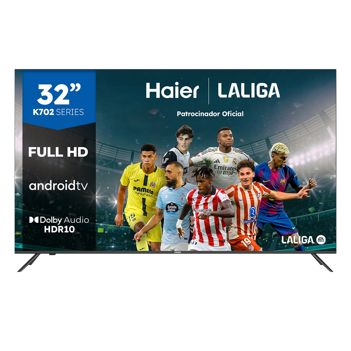TV LED 80 cm (32") Haier H32K702FG Full HD, HDR10, Smart TV Android 11 Negro-1