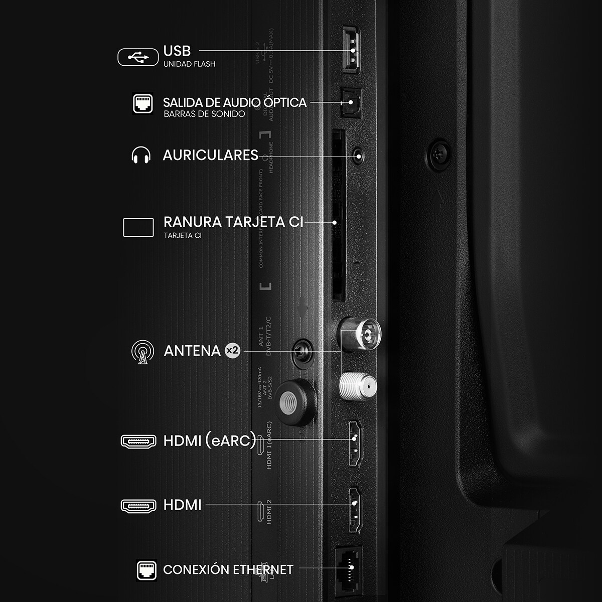 TV QLED 80 cm (32") Hisense 32A5Q, Full HD, Smart TV Negro-12