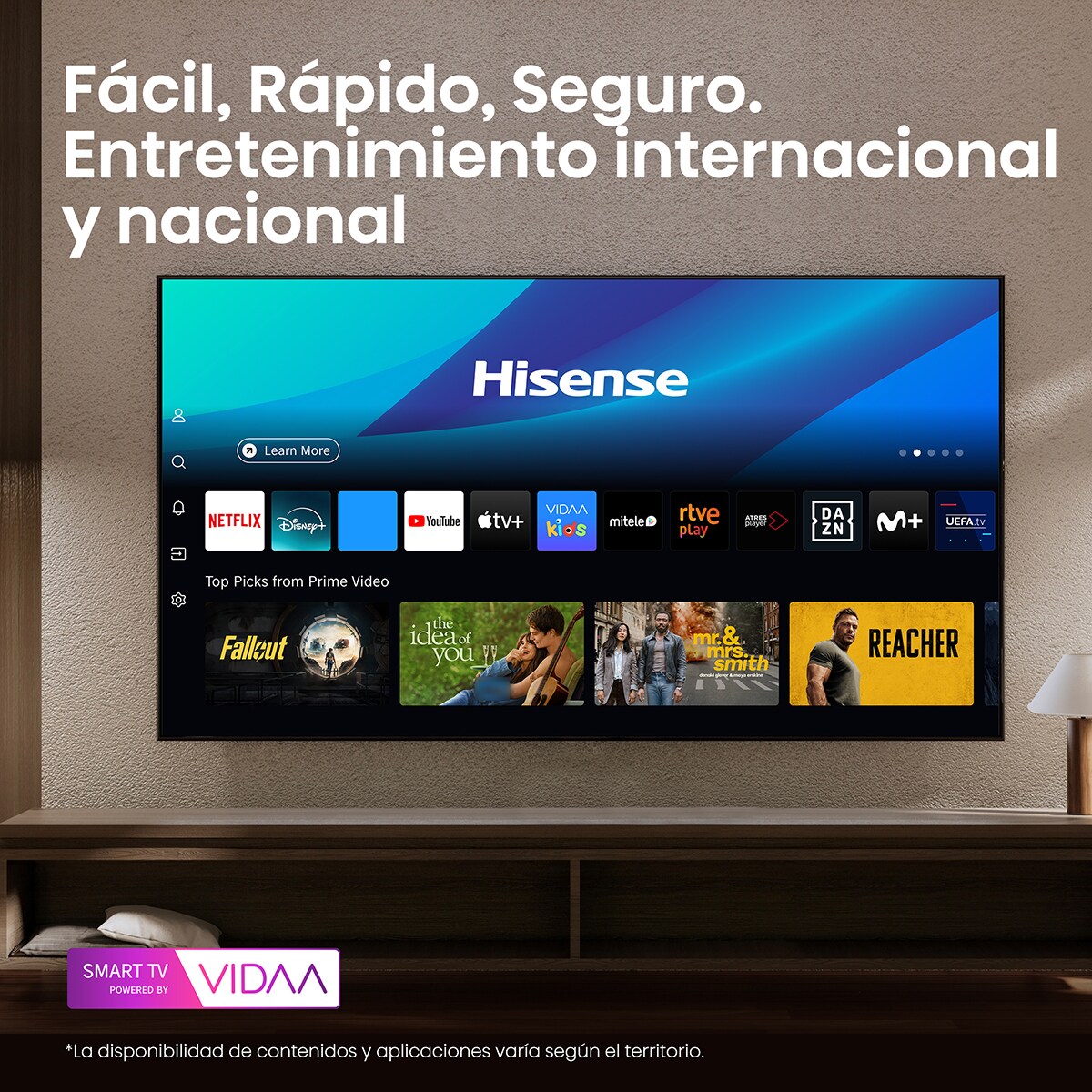 TV LED 80 cm (32") Hisense 32A4Q, HD Ready, Smart TV Negro-9