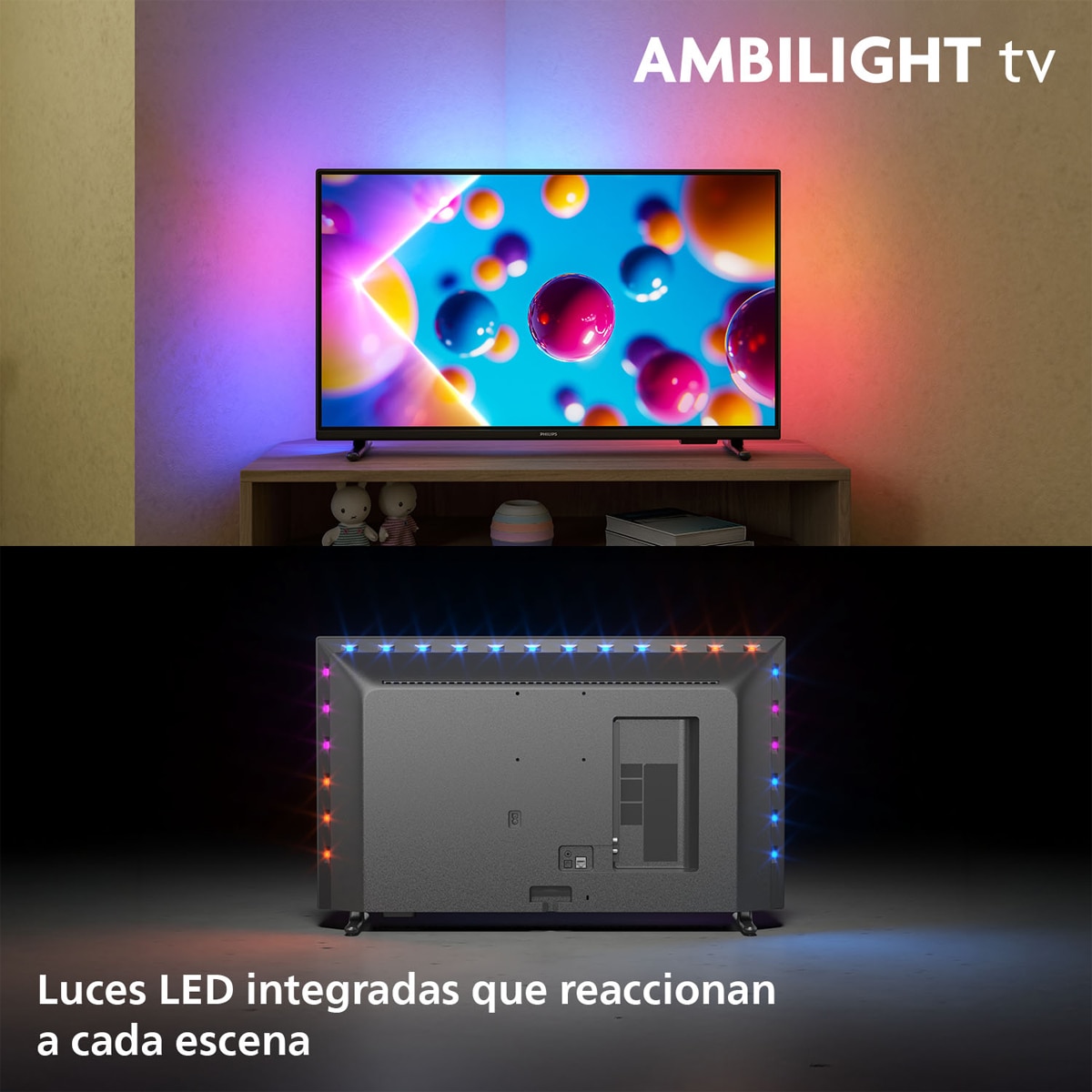 TV LED 80 cm (32") Philips Ambilight 32PFS6900/12 Full HD, Dolby audio, Titan OS, Smart TV Carbón-3