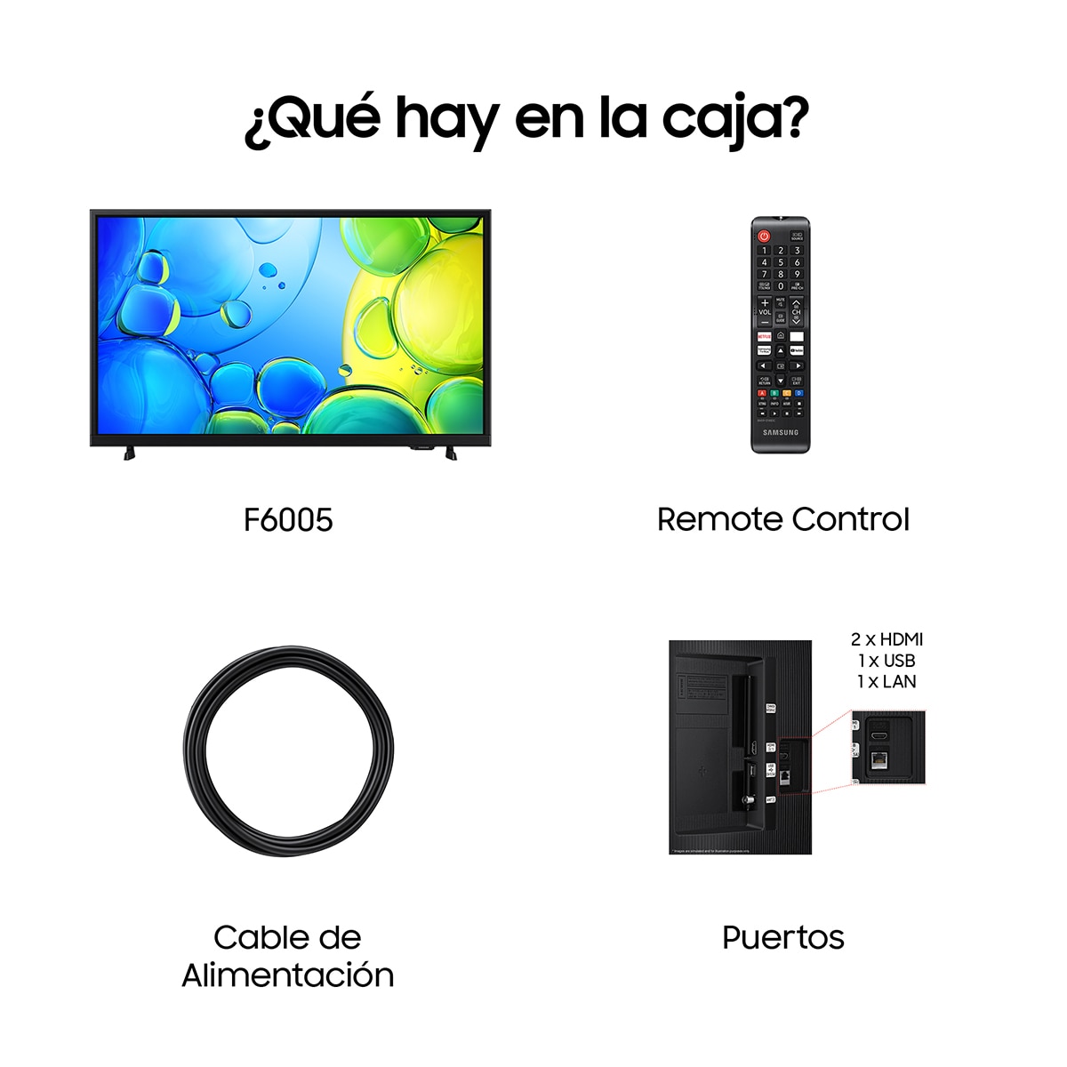 TV LED 80cm (32") Samsung TU32F6005 Full HD Smart TV Negro-8