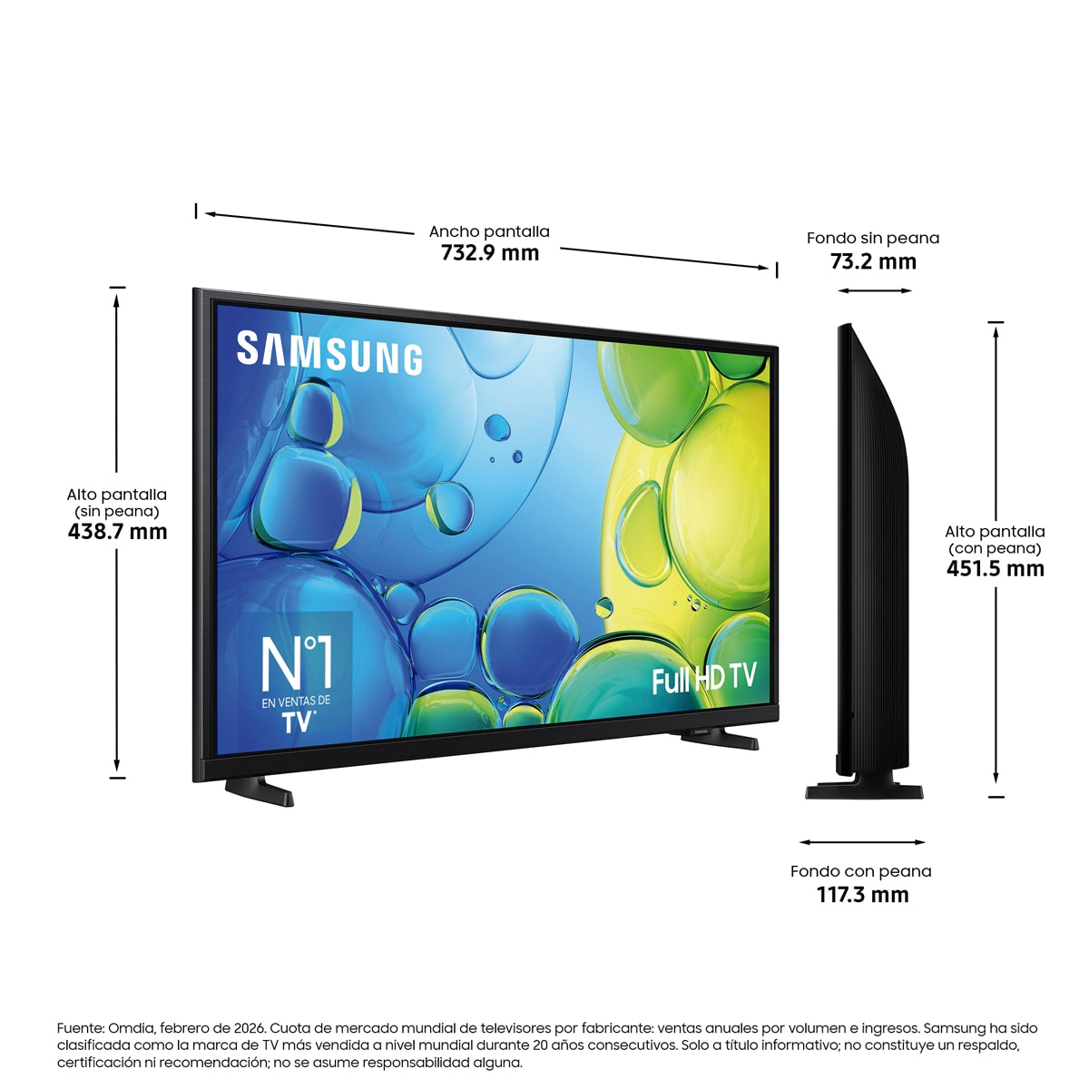 TV LED 32" (80 cm) Samsung Full HD TU32F6005FKXXC Smart TV Preto-9