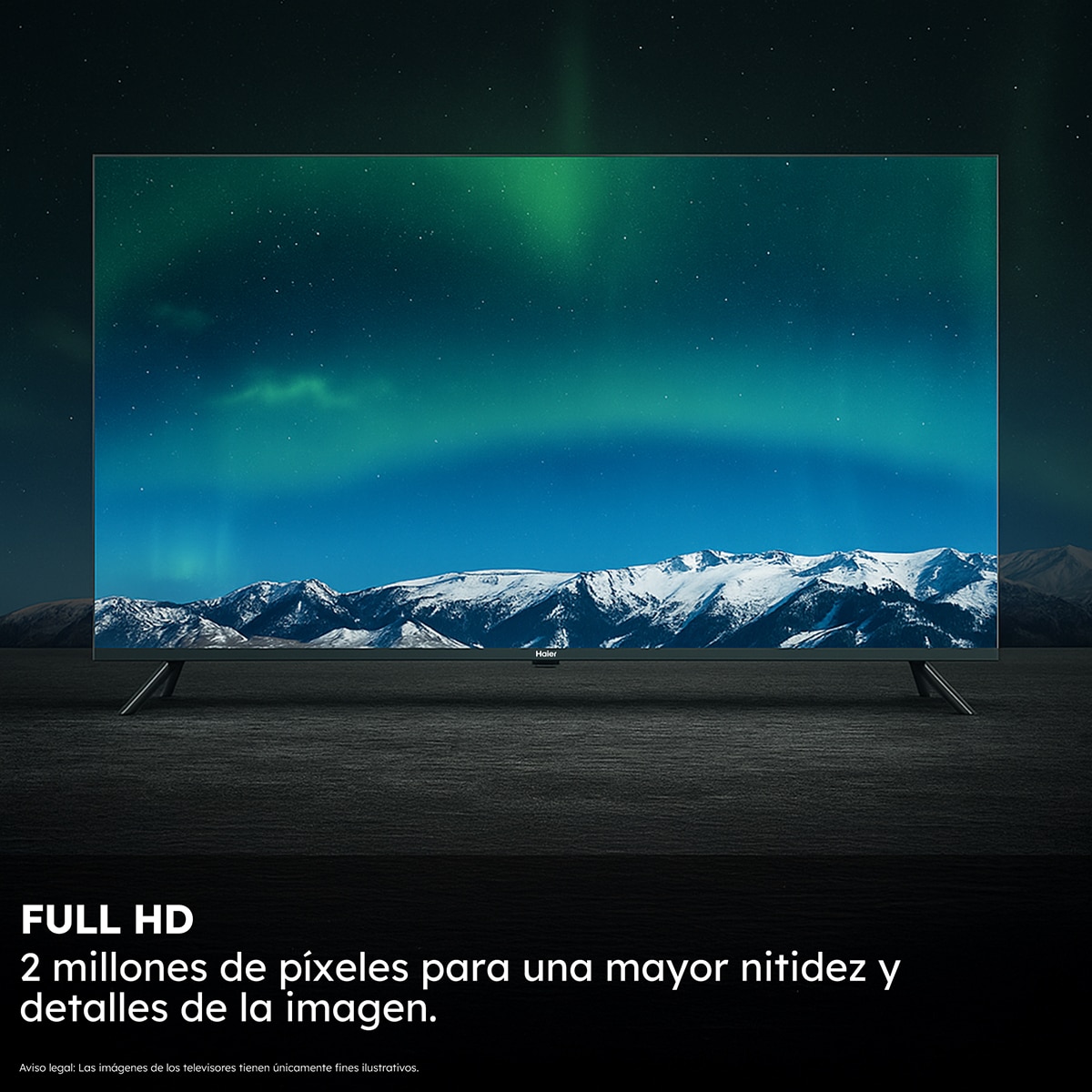 TV LED 80 cm (32") Haier H32K85FUX Full HD, Smart Google TV, HDR10, Dolby Audio Black-3