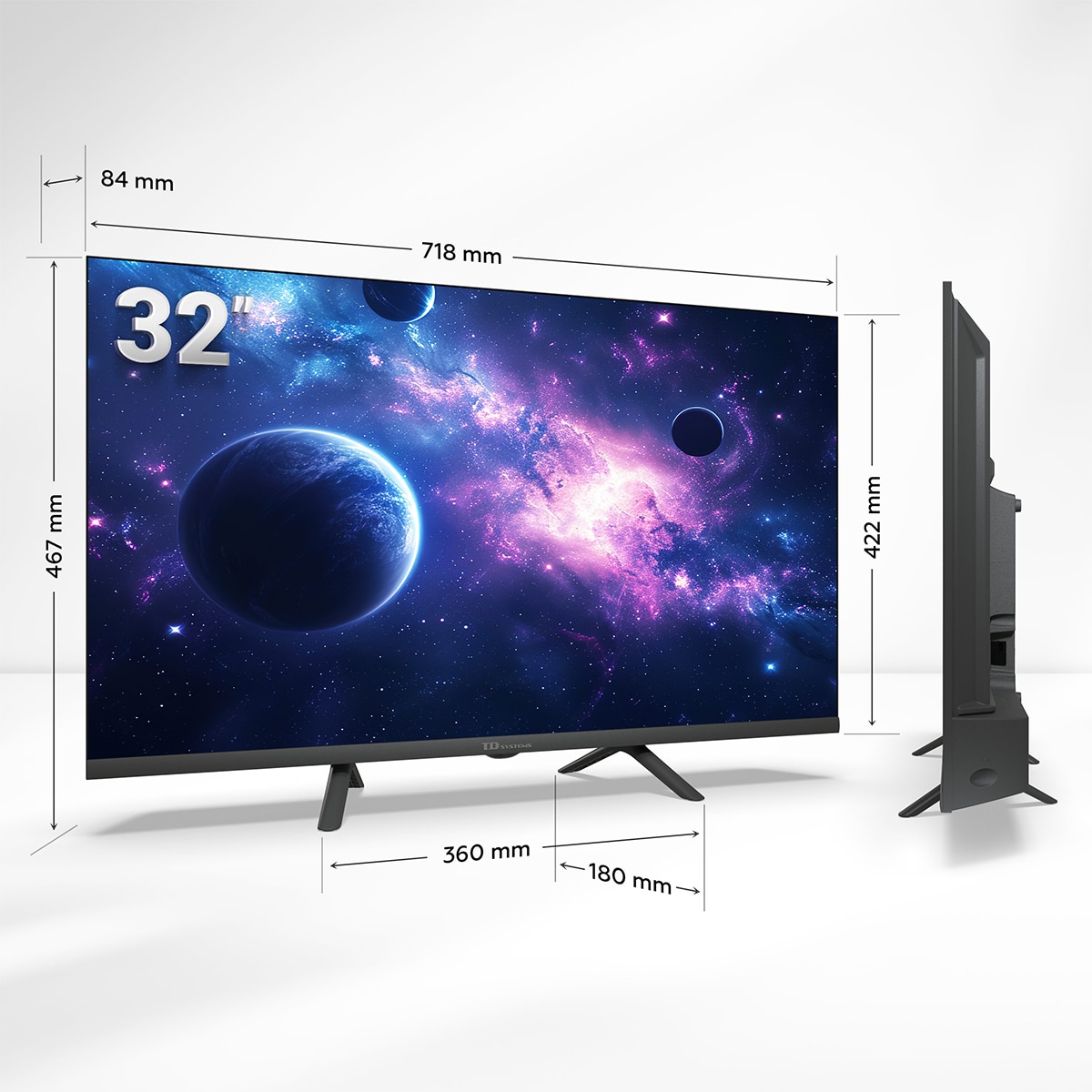 TV QLED 80 cm (32") TD Systems K32DLC20GLQ HD SMT, HD Ready, Smart TV Negro-2