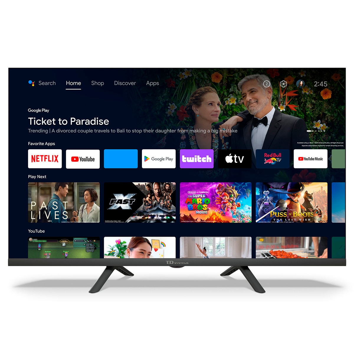 TV QLED 80 cm (32") TD Systems K32DLC20GLQ HD SMT, HD Ready, Smart TV Negro-3