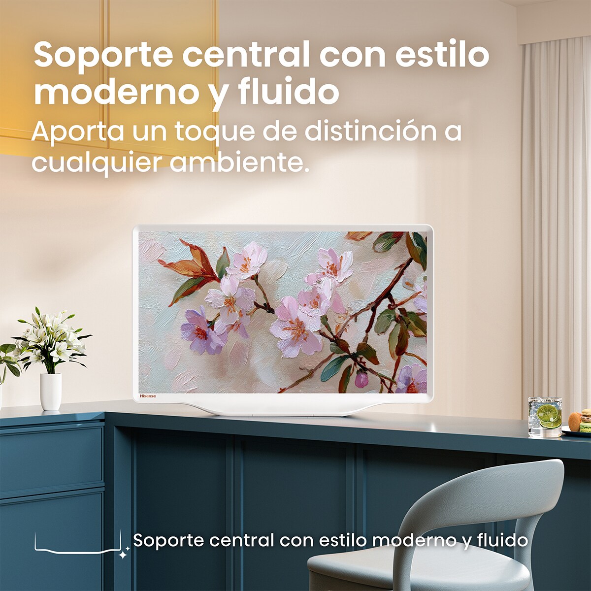 TV QLED 80cm (32") Hisense 32S5Q, Full HD Smart TV con IA Blanco-9