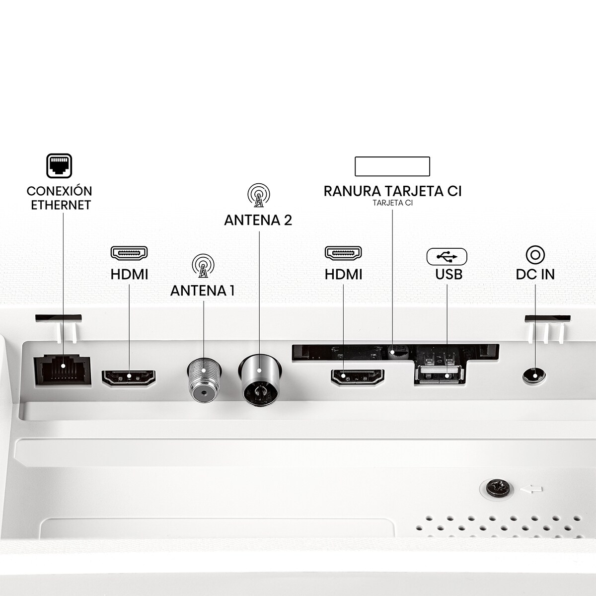 TV QLED 80cm (32") Hisense 32S5Q, Full HD Smart TV con IA Blanco-13