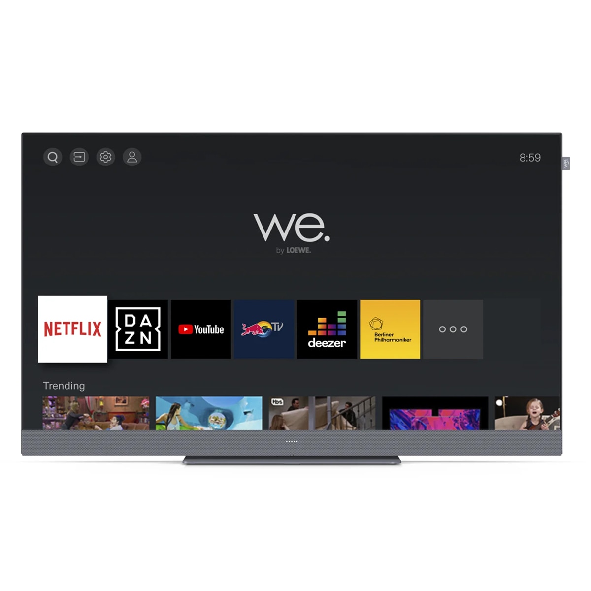 TV LED 81 cm (32'') We.by LOEWE we.SEE 32 UHD 4K, Direct LED Full-Array, HDR, Wi-Fi y Smart TV, sonido frontal 60W Negro-3