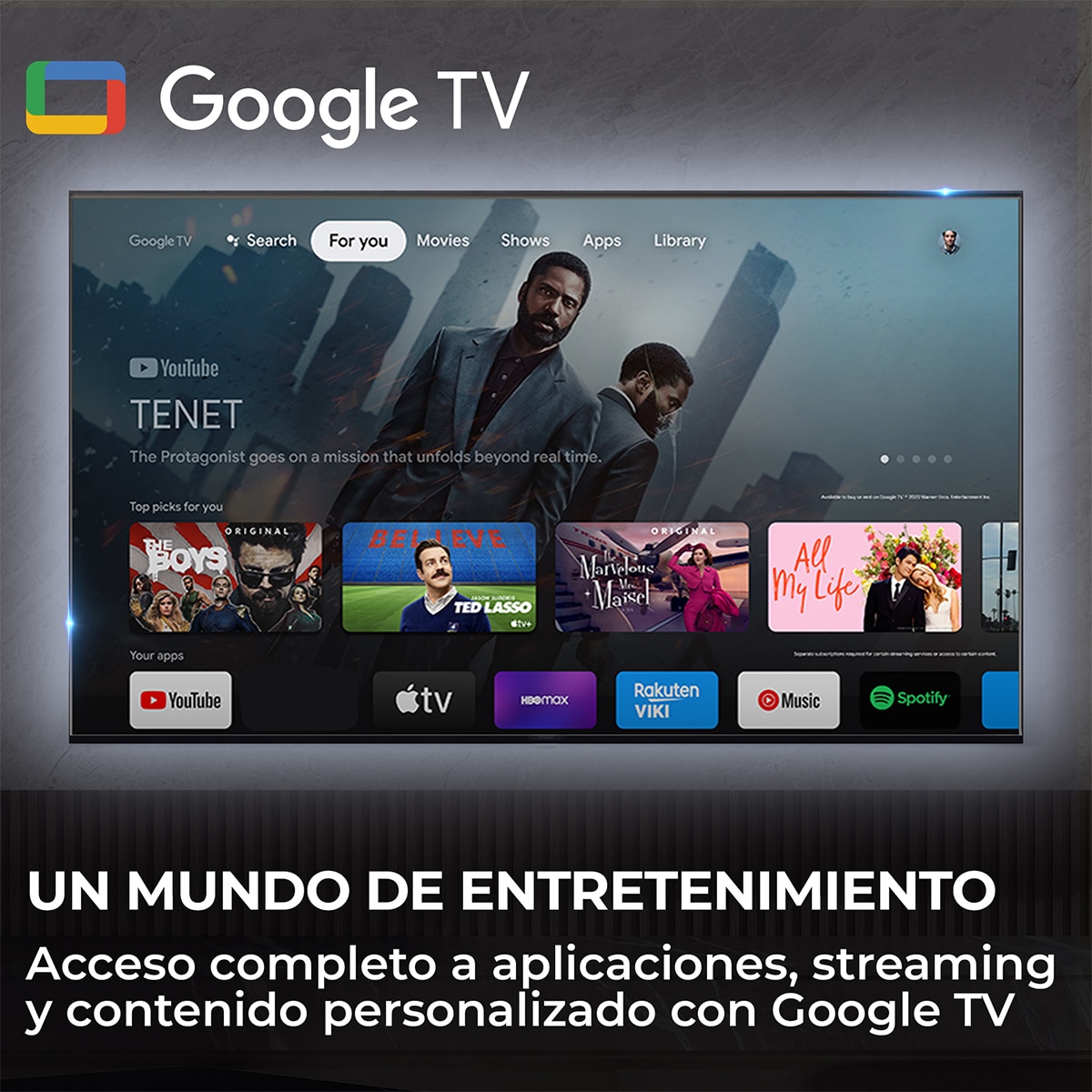 TV QLED (32") Haier S80 H32S80GFX, 60 Hz, Full HD, Smart Google TV, HDR10, Dolby Audio Negro-6
