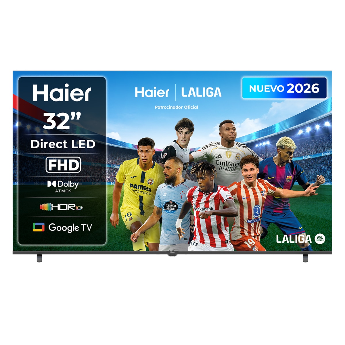 Imagen 0 de TV LED 80 cm (32") Haier K85 H32K85GFX Full HD, 60Hz, Google TV, HDR10, Dolby Audio