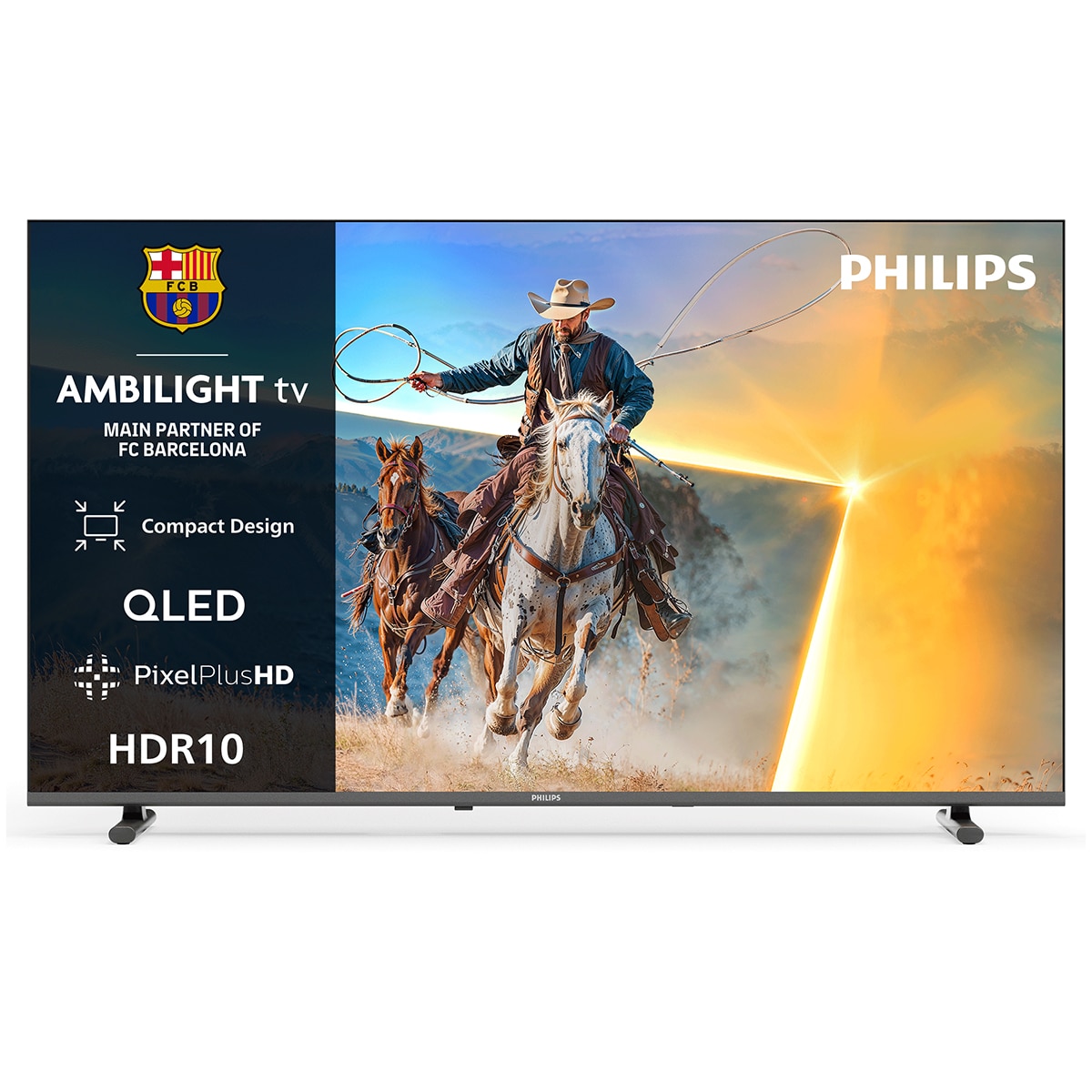 Philips - TV QLED 80cm (32") Philips Ambilight 32PQS6901, Full HD, Smart TV, Dolby Audio, Titan OS.