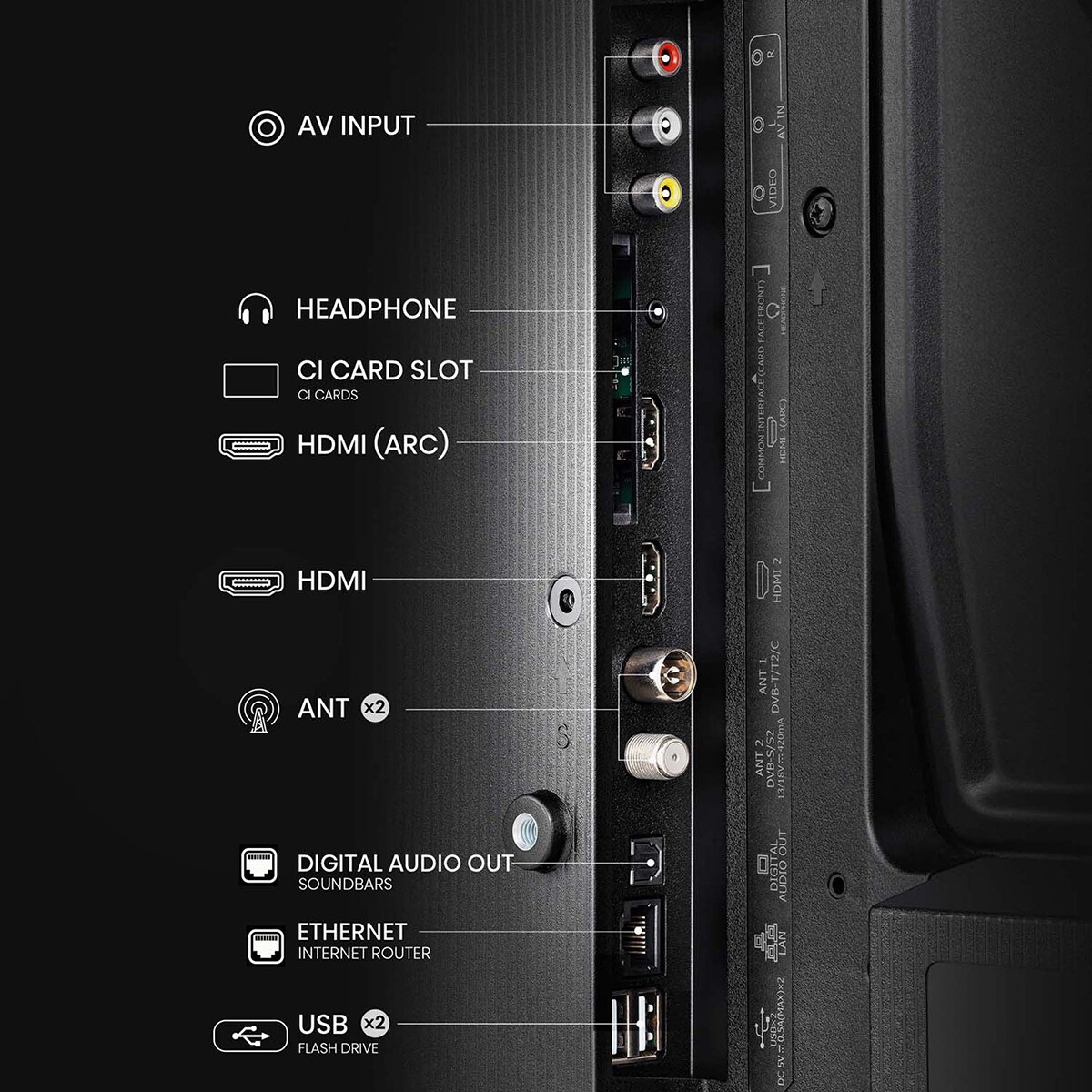 TV LED 100cm (40") Hisense 40A4N Full HD, Smart TV VIDAA U7 Negro-11