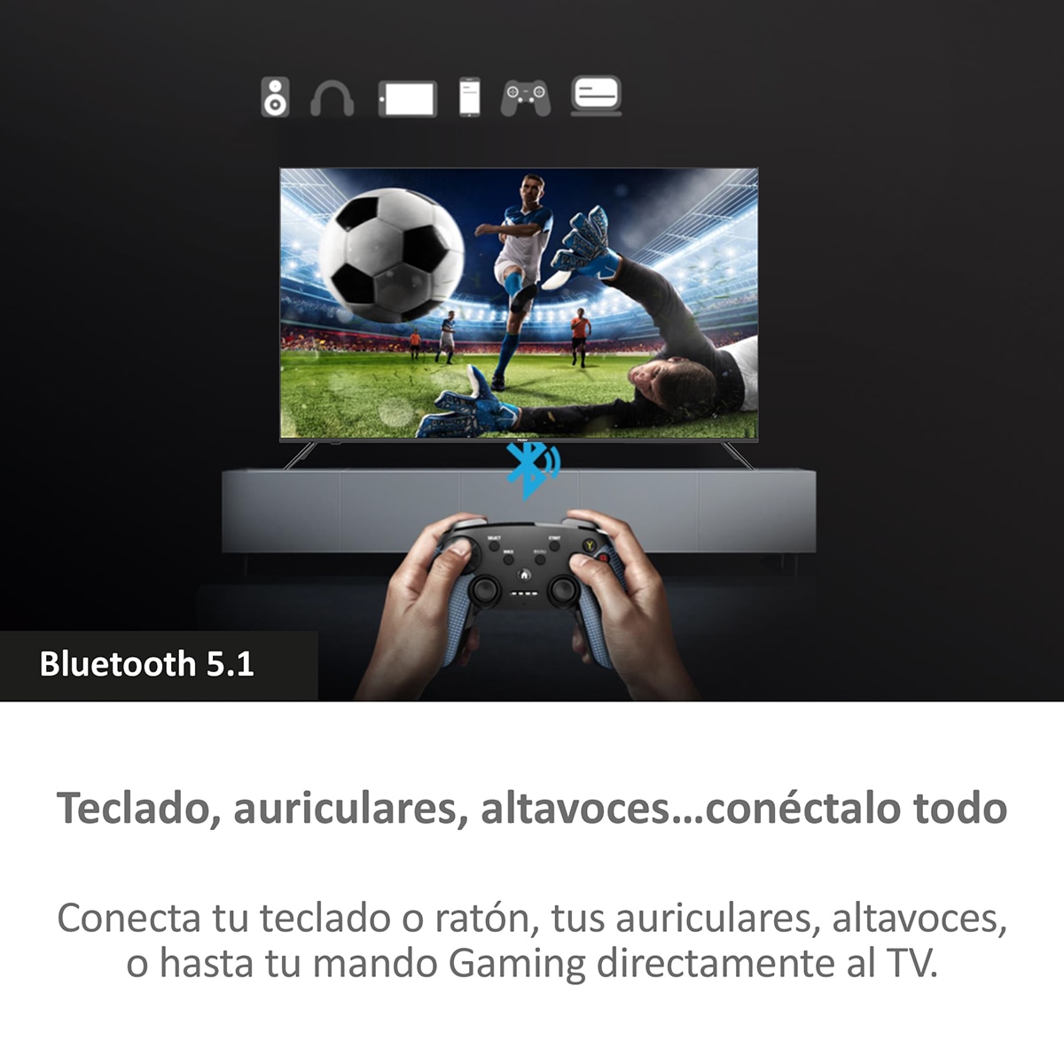 TV LED 101 cm (40") Haier H40K85EFX Full HD, Smart Google TV, HDR10 Negro-8