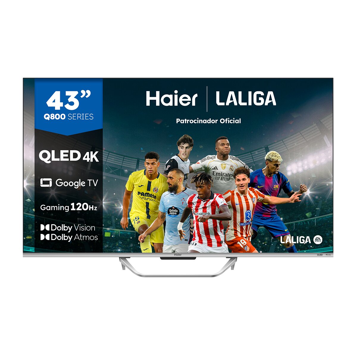 Imagen 0 de TV QLED 108 cm (43") Haier H43Q800UX, UHD 4K, Smart TV Google TV, Dolby Atmos