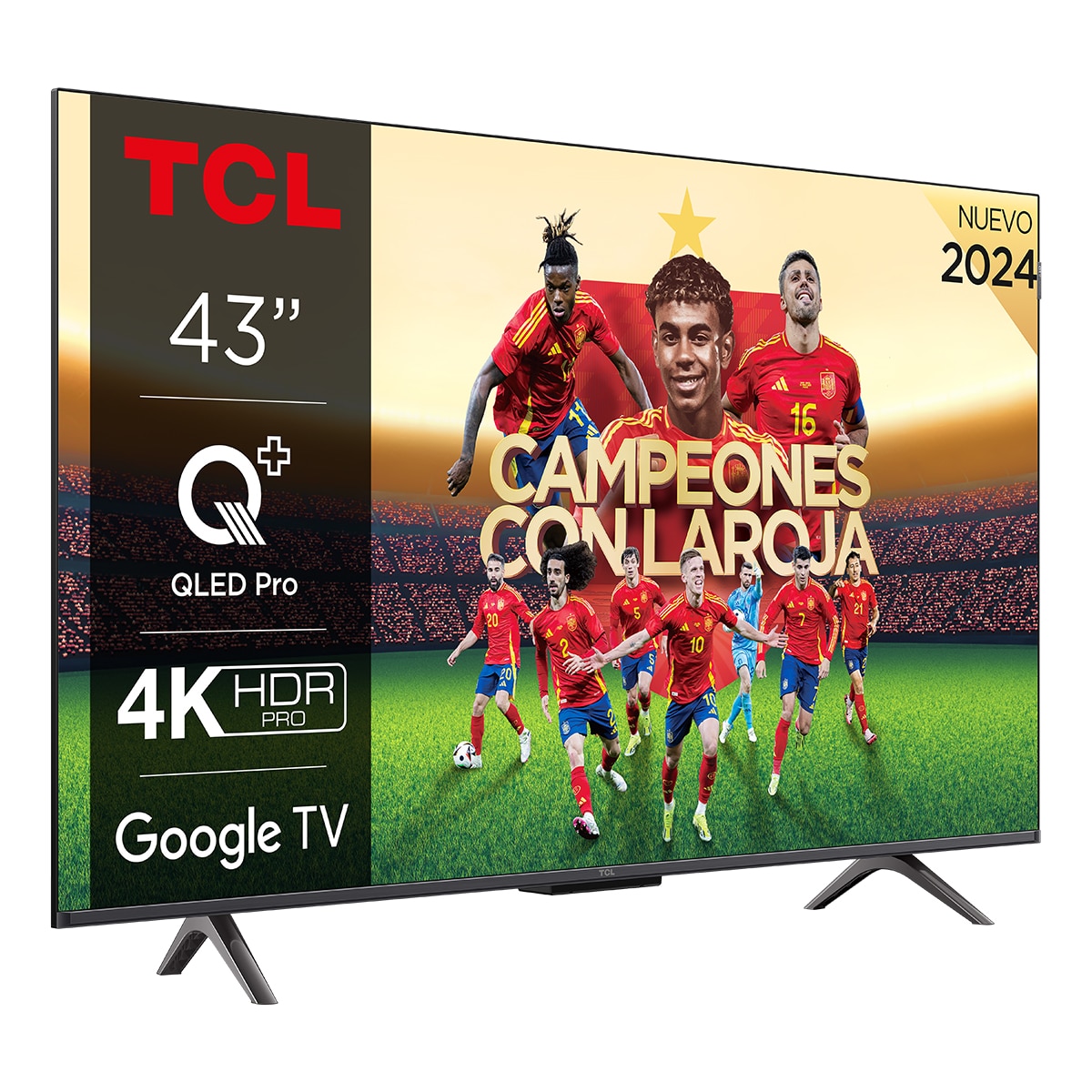 Imagen 0 de TV QLED Pro 109,2 cm (43") TCL 43C655, 4K Ultra HD, Smart TV by Google TV (Dolby Vision y Atmos, compatible con Google Assistant