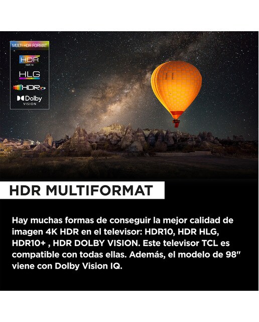 TV QLED Pro 109,2 cm (43") TCL 43C655, 4K Ultra HD, Smart TV by Google TV (Dolby Vision y Atmos, compatible con Google Assistant Titanio-6