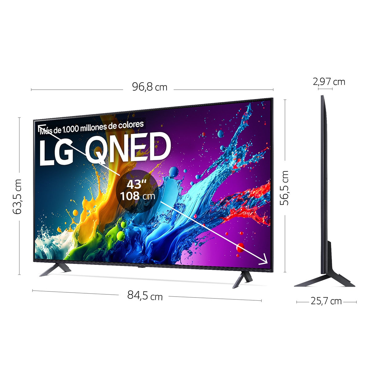 TV QNED 108cm (43") LG 43QNED80T6A 4K con Smart TV WebOS24 2