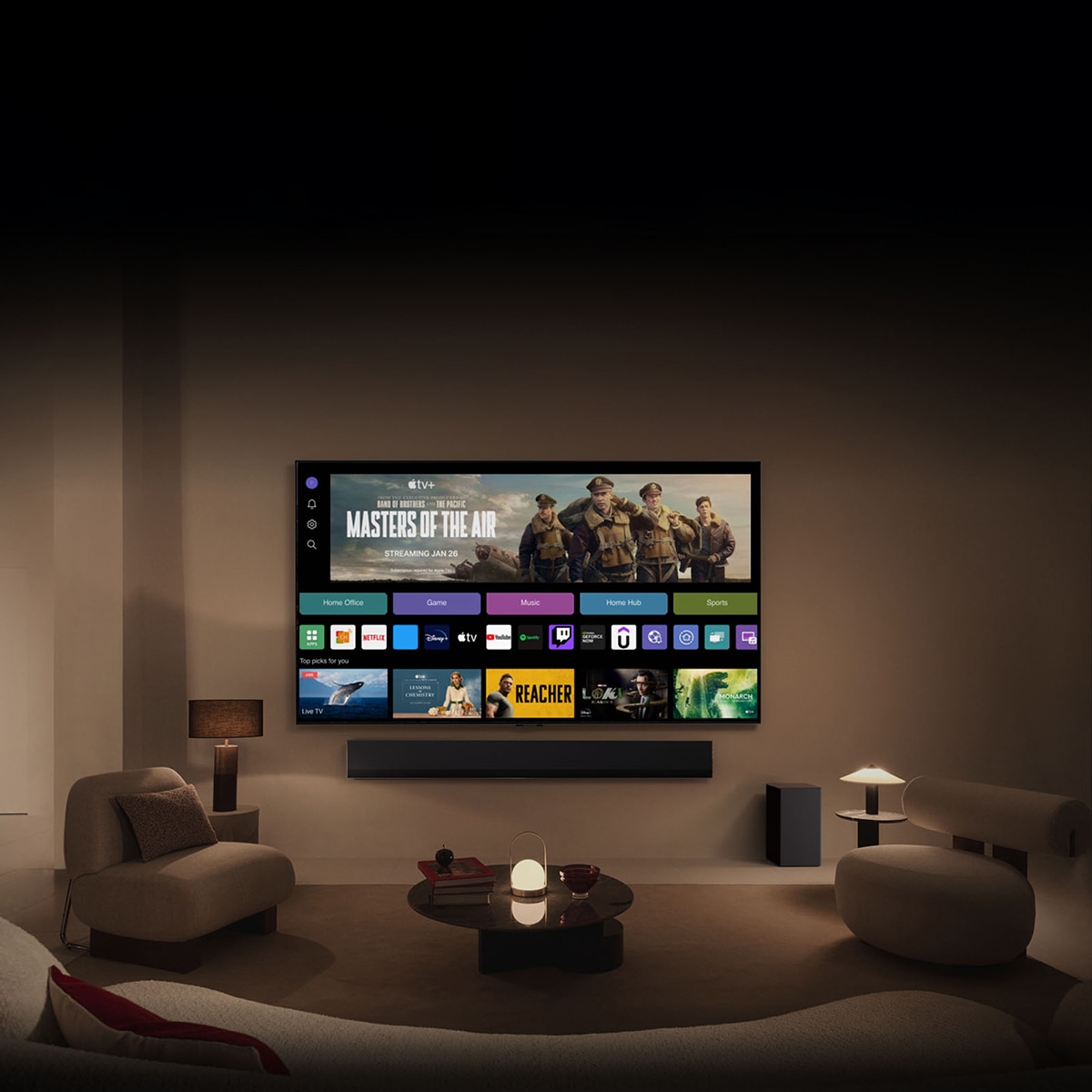 TV LED NanoCell 108cm (43") LG 43NANO81T6A 4K con Smart TV WebOS24 Negro / Marrón-14