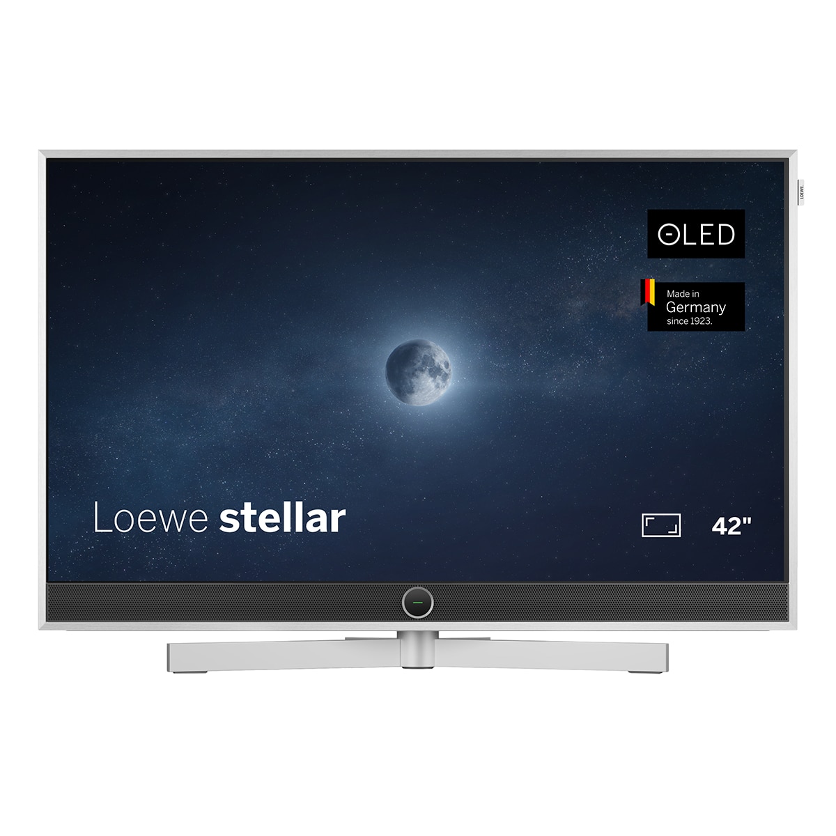 TV OLED 106 cm (42'') Loewe stellar 42 UHD 4K, HDR, Wi-Fi y Smart TV con barra de sonido de 80W Aluminio  cepillado / Aluminio  mate-1