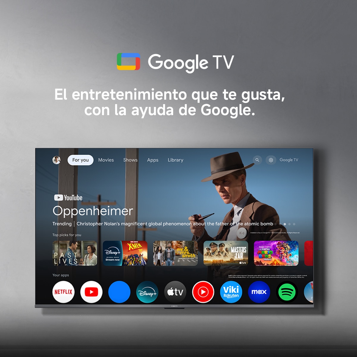 TV QLED 108 cm (43") Xiaomi A Pro 2026 UHD 4K con Google TV, HDR10+, Dolby Audio DTS-X Gris-9