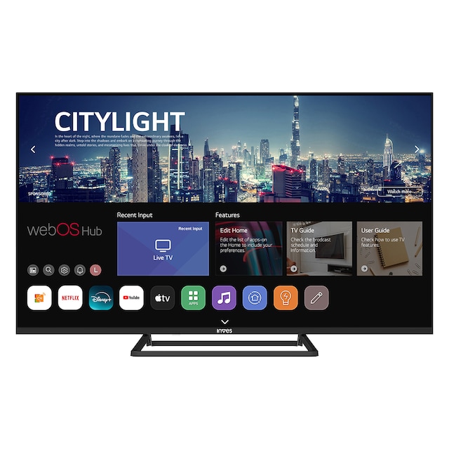 Imagen 0 de TV QLED 109cm (43") Inves QLED-4325WBS, UHD 4K, Smart TV