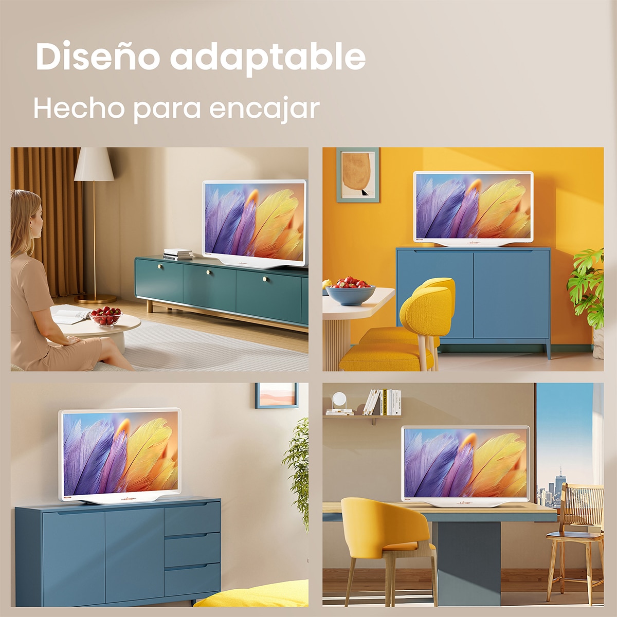 TV HI-QLED 43" (108 cm) Hisense 43S5Q UHD 4K Smart TV con IA Blanco-7