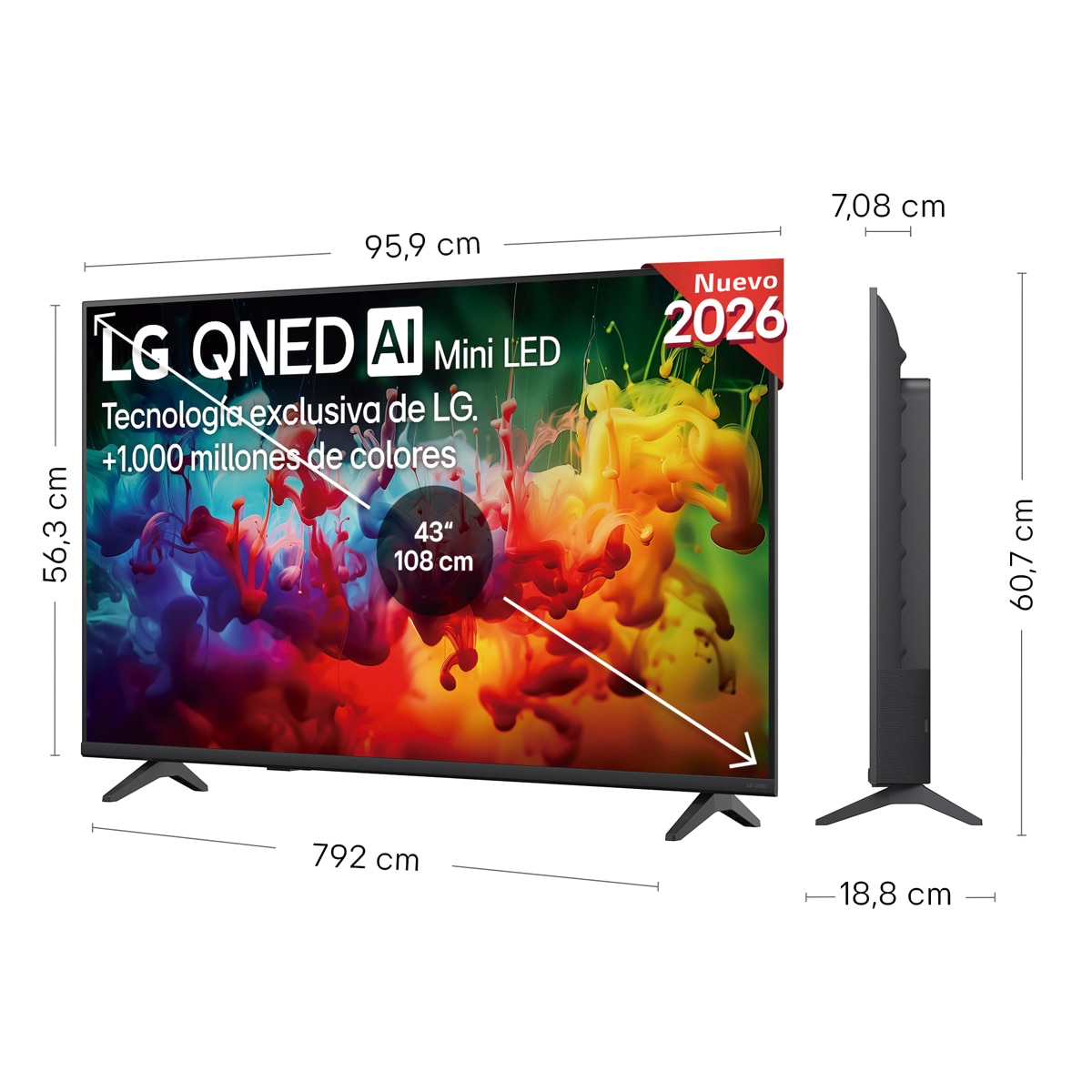 TV QNED Mini LED 108 cm (43