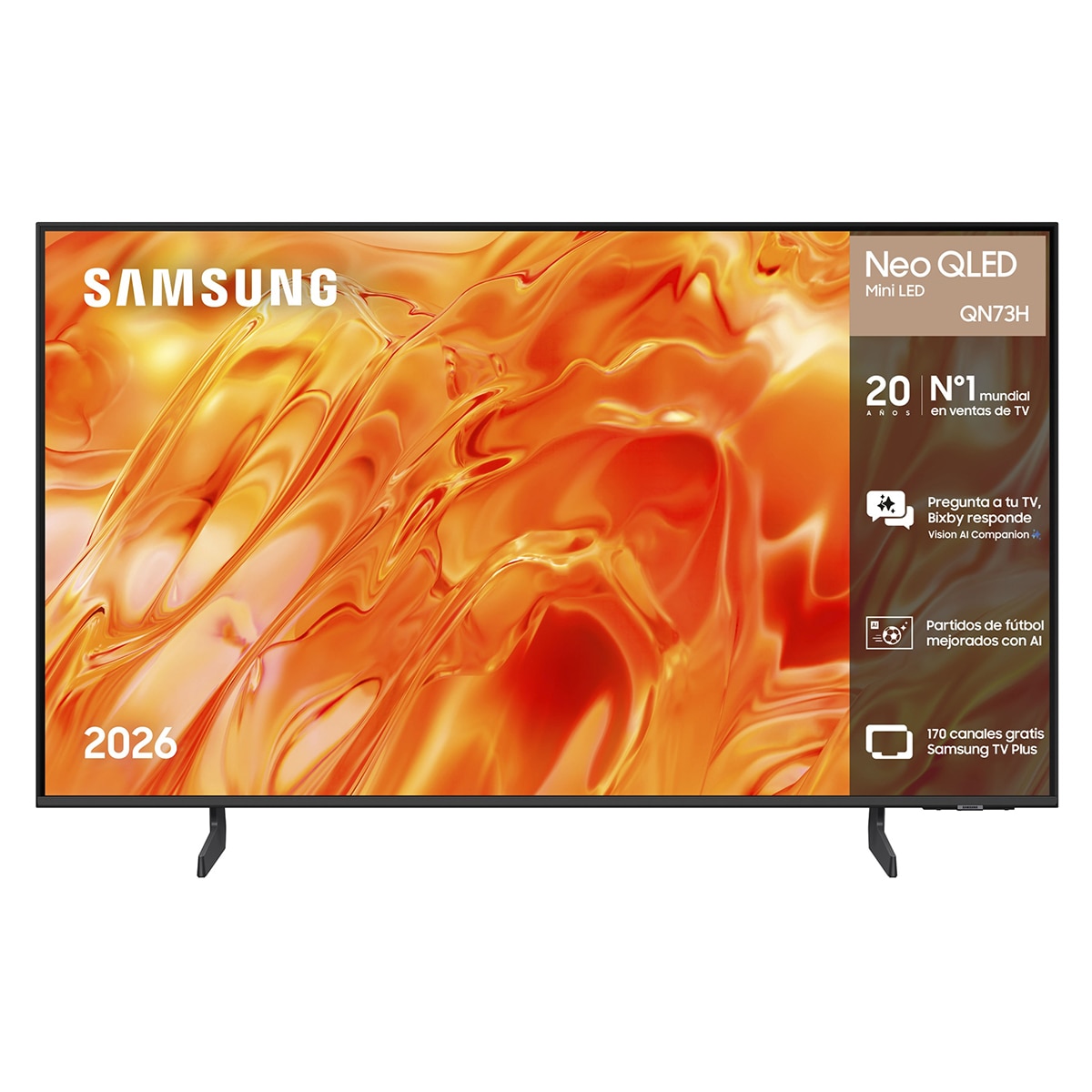 Imagen 0 de TV Neo QLED Mini LED 108cm (43") Samsung TQ43QN73HAUXXC 4K Smart TV con Vision AI Football Mode Negro