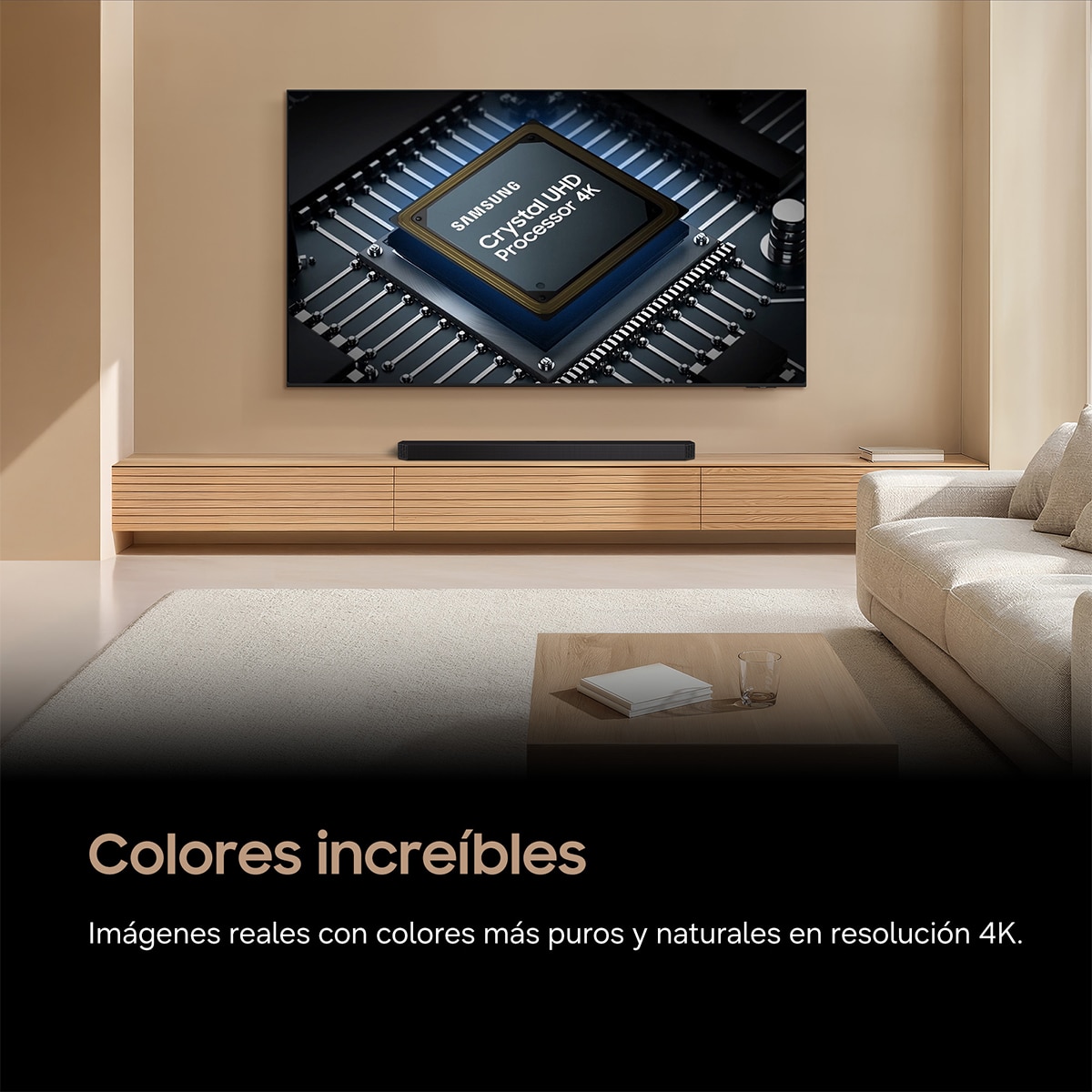 TV LED 108cm (43") Samsung TU43U7005HUXXC 4K Smart TV con Gaming Hub 120Hz Negro-4