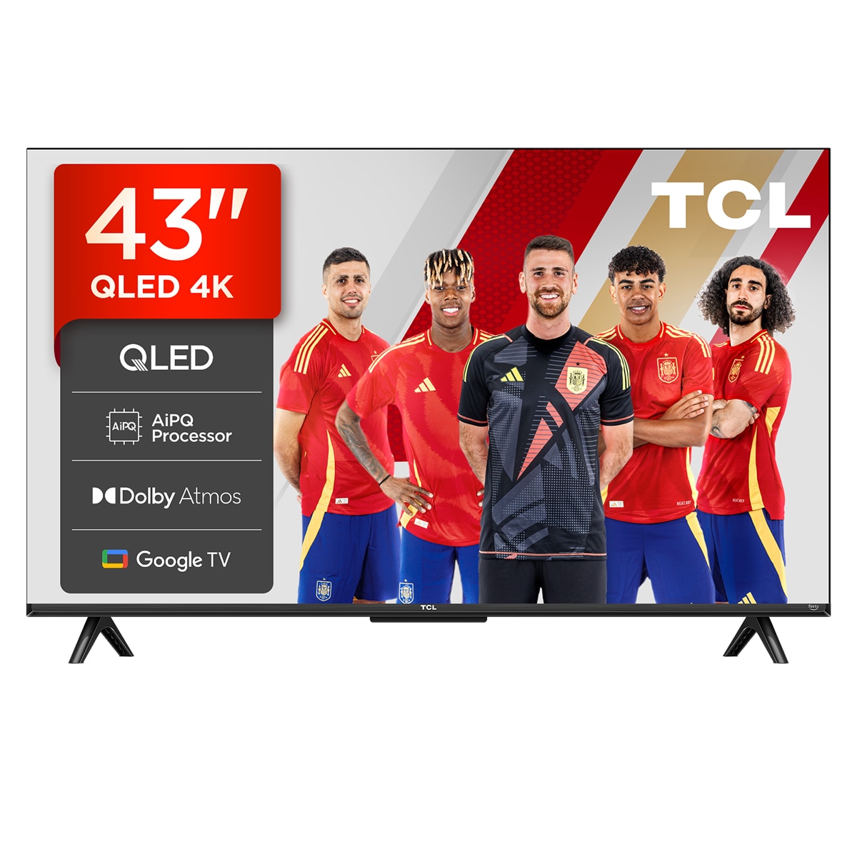 Imagen 0 de TV QLED TCL 43T69C 108cm (43"), 4K HDR, Direct LED, Google TV, Dolby Vision & Atmos, HDR10+, Game Master