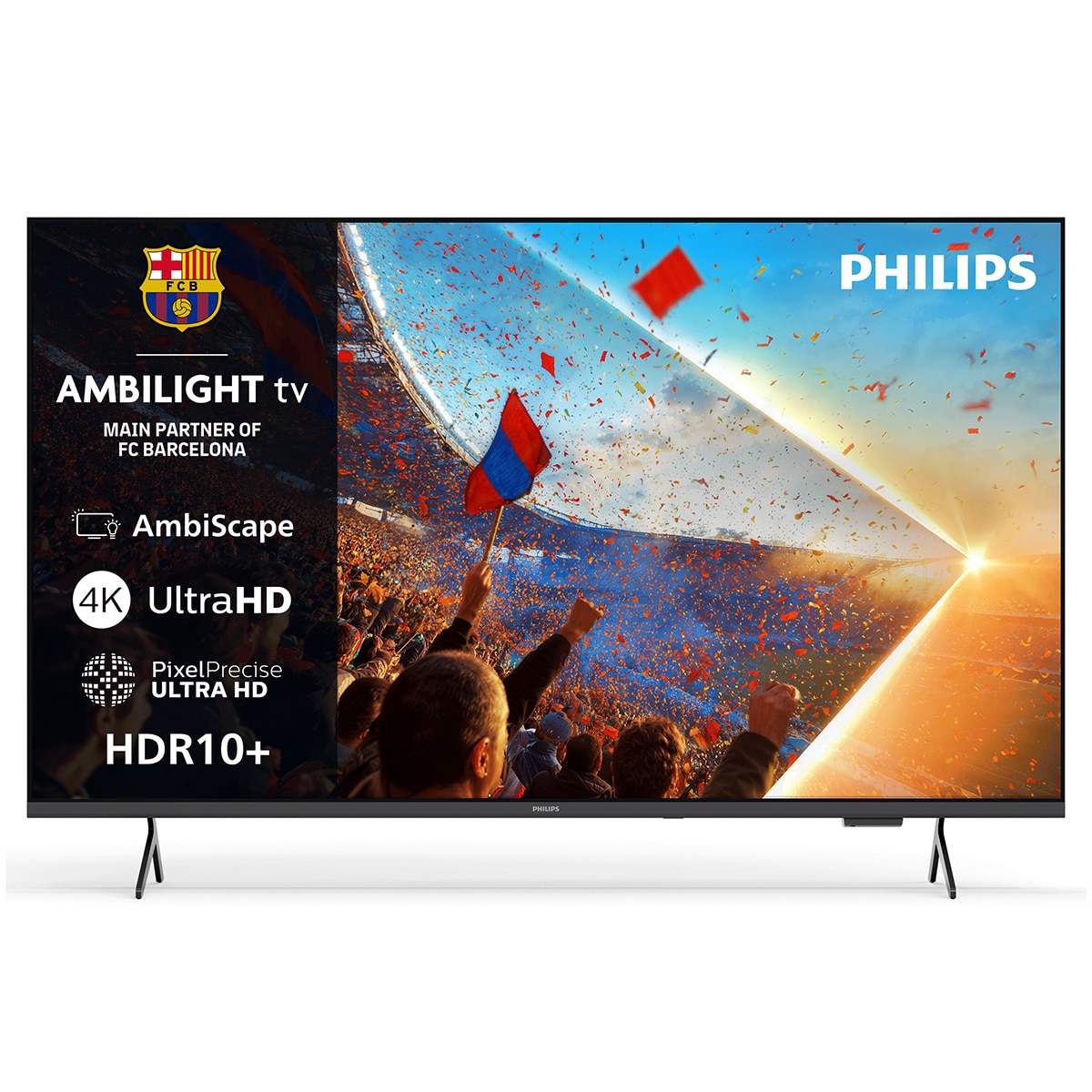 Imagen 0 de TV LED 108cm (43") Philips Ambilight  43PUS8001 4K UHD, Smart TV, Dolby Atmos, Titan OS Negro mate