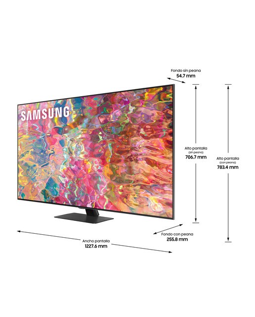 TV QLED 138 cm (55") Samsung QE55Q80B Dolby Atmos Smart TV (Reacondicionado grado C) - Titanio Titanio-9