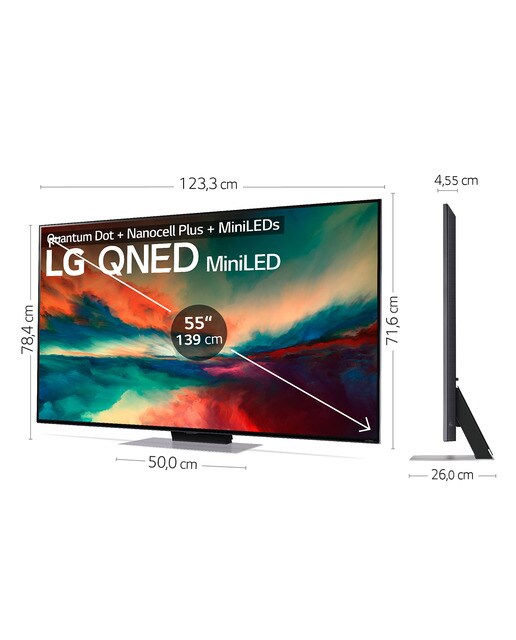 TV QNED MiniLED 139 cm (55") LG 55QNED866 4K, Dolby Vision, Dolby ATMOS, Smart TV, webOS23 Titanio-3
