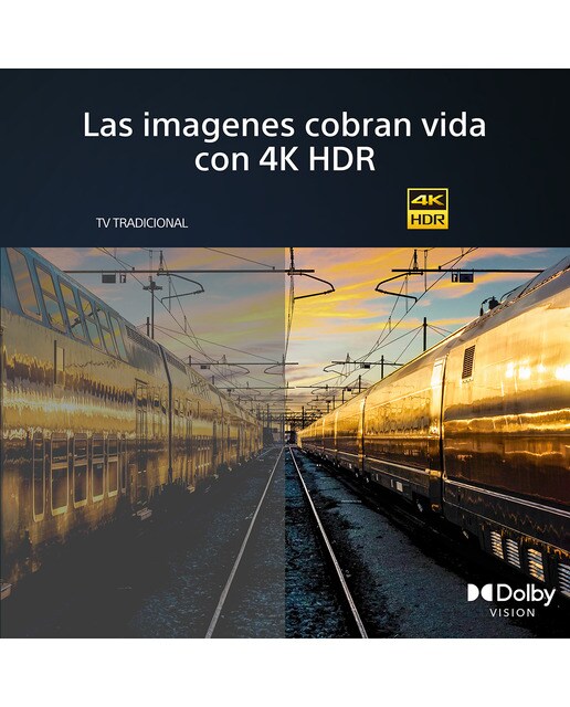 TV 55" Sony BRAVIA KD-55X75WL LED, 4K HDR, Google TV, Smart TV, Marco fino - Negro Negro-3