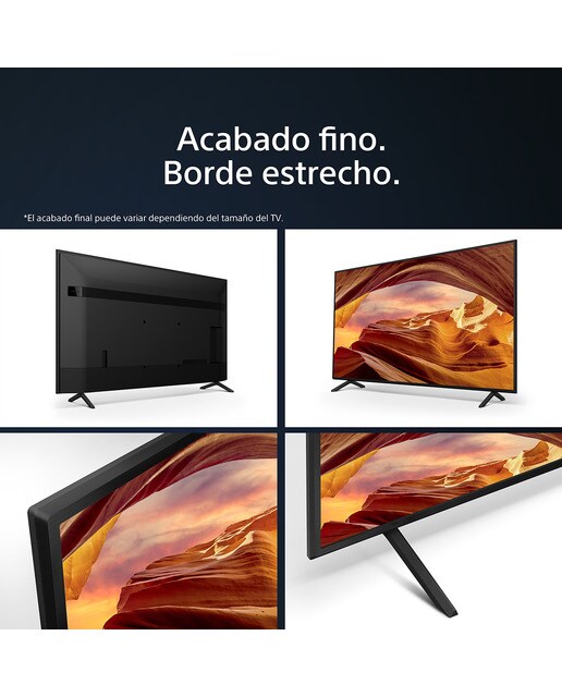 TV 55" Sony BRAVIA KD-55X75WL LED, 4K HDR, Google TV, Smart TV, Marco fino - Negro Negro-7