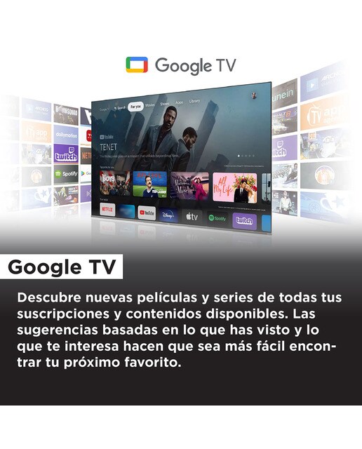 TV QD Mini LED 139 cm (55") TCL 55C805, 4K UHD 1300 nits, Smart Google TV Dolby Vision y Atmos, Motion Clarity Pro de 144 Hz Titanio-7
