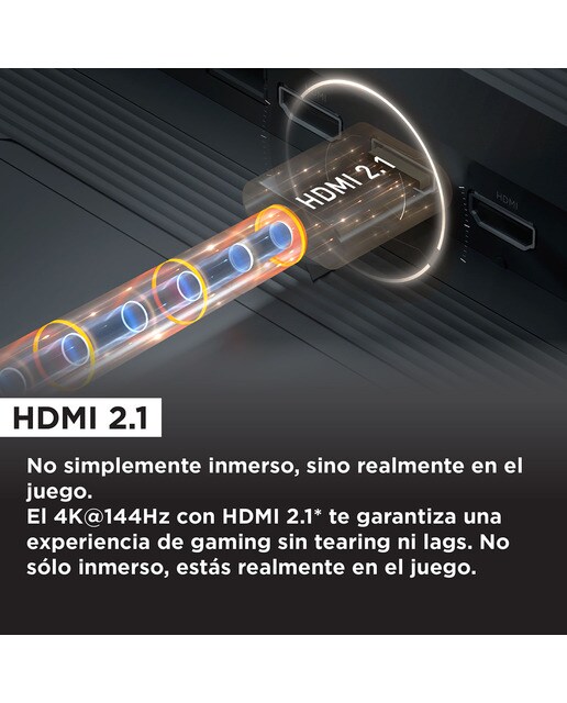 TV QD Mini LED 139 cm (55") TCL 55C805, 4K UHD 1300 nits, Smart Google TV Dolby Vision y Atmos, Motion Clarity Pro de 144 Hz Titanio-12
