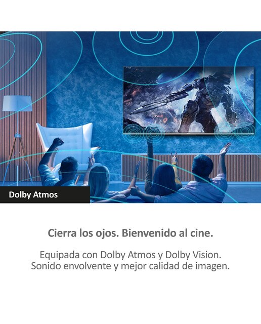TV QLED 138 cm (55") Haier H55Q800UX Q8 Series, 4K UHD, Smart TV Google TV, Dolby Atmos Plata-8