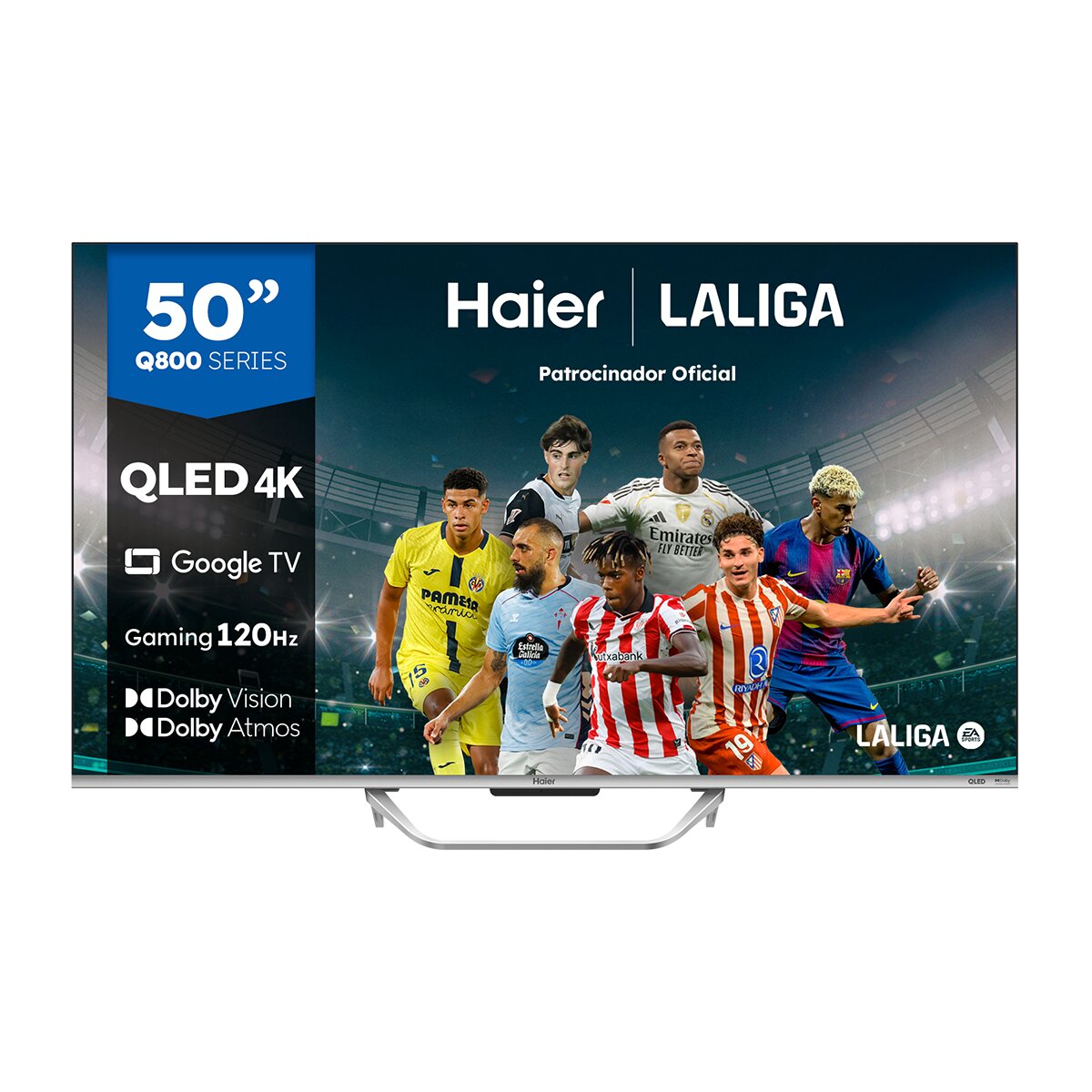 Imagen 0 de TV QLED 126 cm (50") Haier H50Q800UX, UHD 4K, Smart TV Google TV, Dolby Atmos