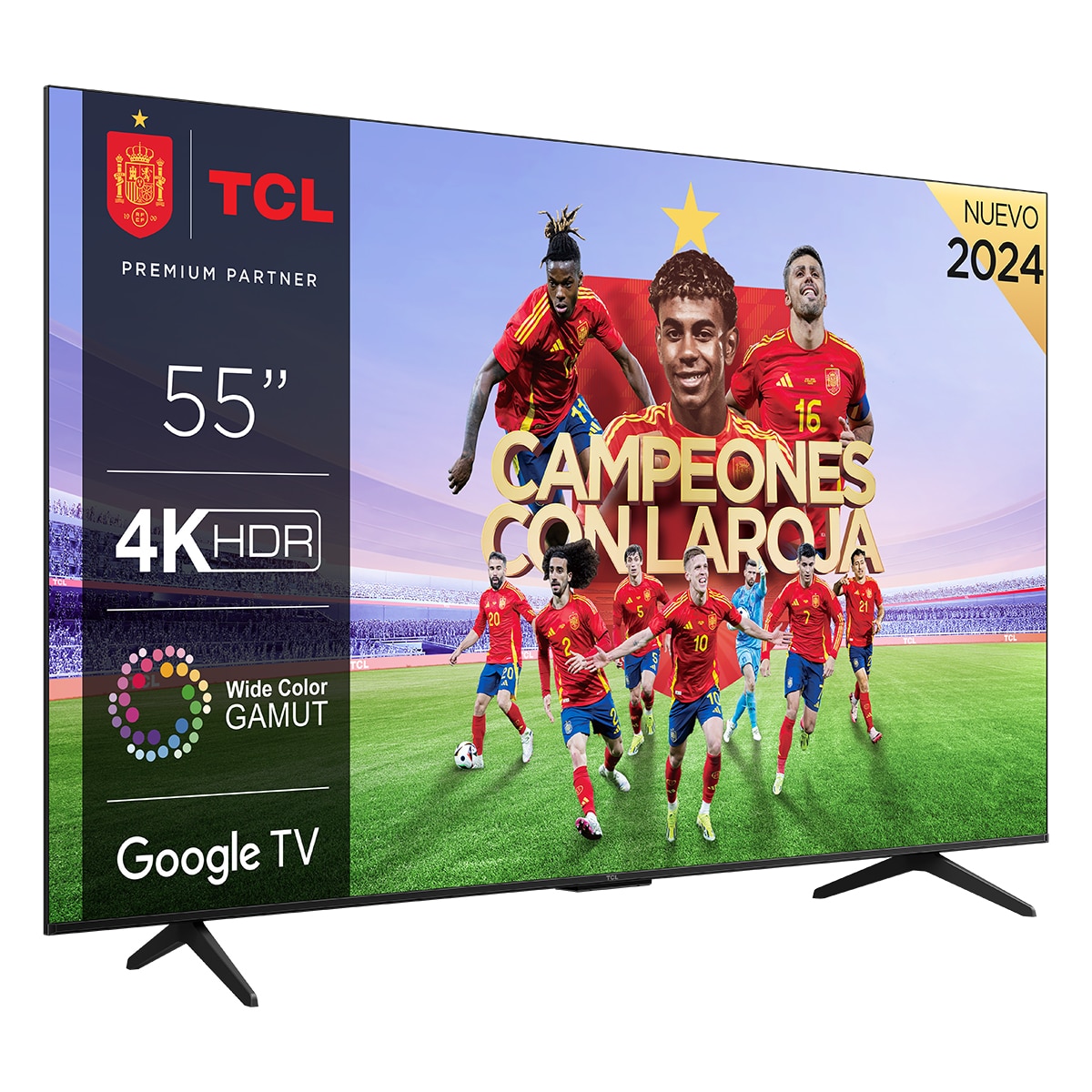 Imagen 0 de TV LED 139,7 cm (55") TCL 55P755, 4K UHD HDR, Wide Color Gamut, Smart TV by Google TV, Dolby Vision y Atmos, compatible con Google Assistant