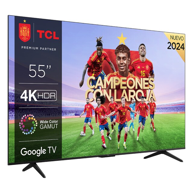 Imagen 0 de TV LED 139,7 cm (55") TCL 55P755, 4K UHD HDR, Wide Color Gamut, Smart TV by Google TV, Dolby Vision y Atmos, compatible con Google Assistant