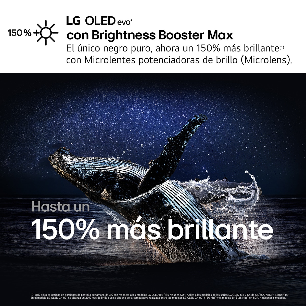 TV OLED evo* 139cm (55") LG OLED55G45LW 4K con Smart TV WebOS24 para instalar en pared con soporte incluido Negro / Plata-9